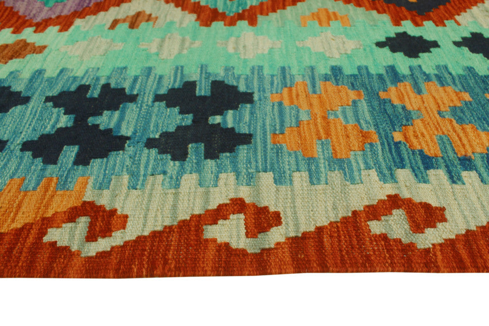 Sangat Kilim Anwar Red/Blue Rug, 8'5x10'10