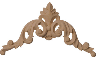 4 1/2"W x 4 1/2"H x 1/2"D Small Raymond Corner, Alder