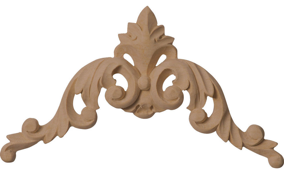 4 1/2"W x 4 1/2"H x 1/2"D Small Raymond Corner, Alder