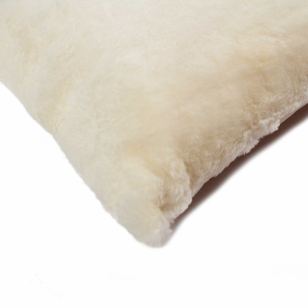 HomeRoots 12" x 20" x 5" Natural, Cowhide Pillow 2-Pack
