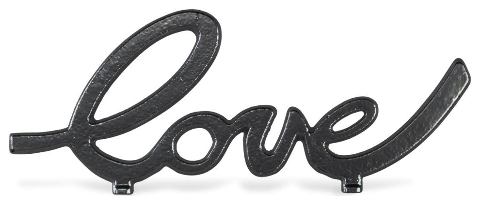 Roven Cast Iron Calligraphic Love Table Decor