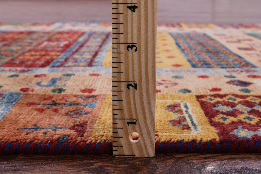 2' 9" X 8' 1" Tribal Persian Gabbeh Hand-Knotted Wool Runner Rug Q10599