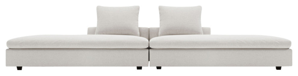 Lucerne Modular Chaise, Ashen Fabric, Ashen Fabric, Set05-2pc