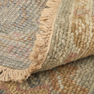 Weave & Wander Irie Hand Knotted Area Rug, Gray/Pink, 7'9"x9'9"
