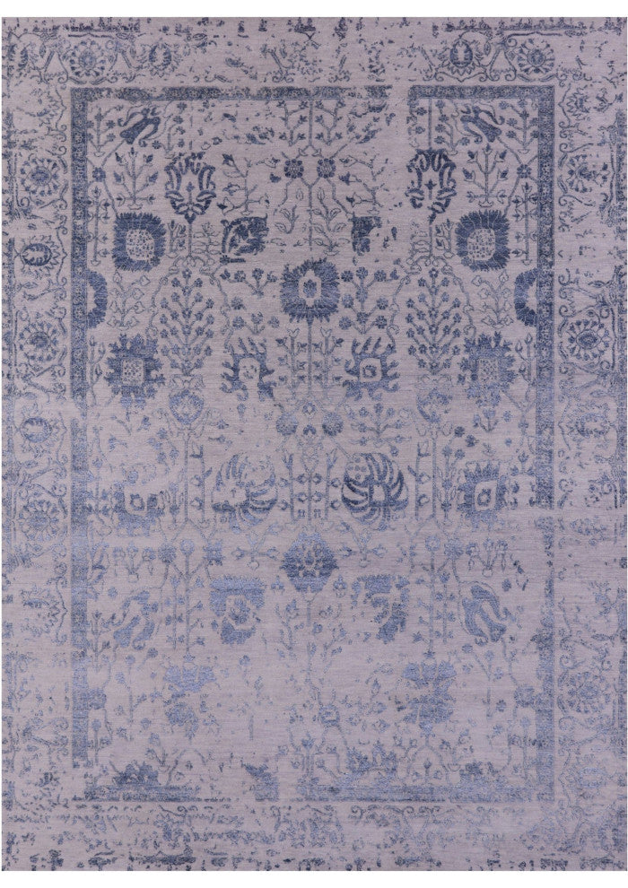 8' 11" X 12' 4" Hand Knotted Wool & Silk Persian Rug - Q15741
