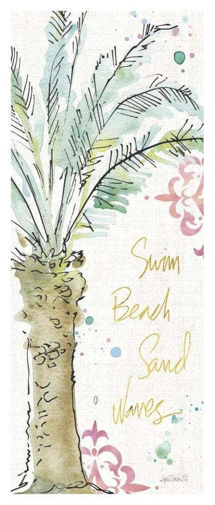 "Palm Passion VI" Digital Paper Print by Anne Tavoletti, 26"x62"