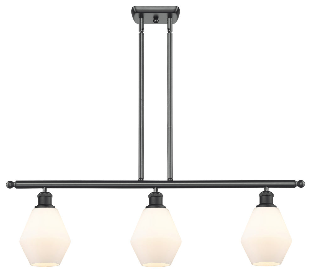 Innovations 516-3I-BK-G651-6 3-Light Island Light, Matte Black