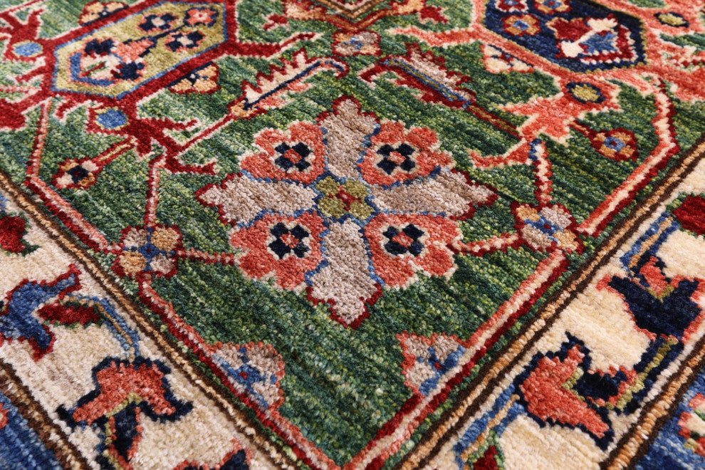 Hand Knotted Super Kazak Wool Rug 8' 2" X 10' 2" Q10536
