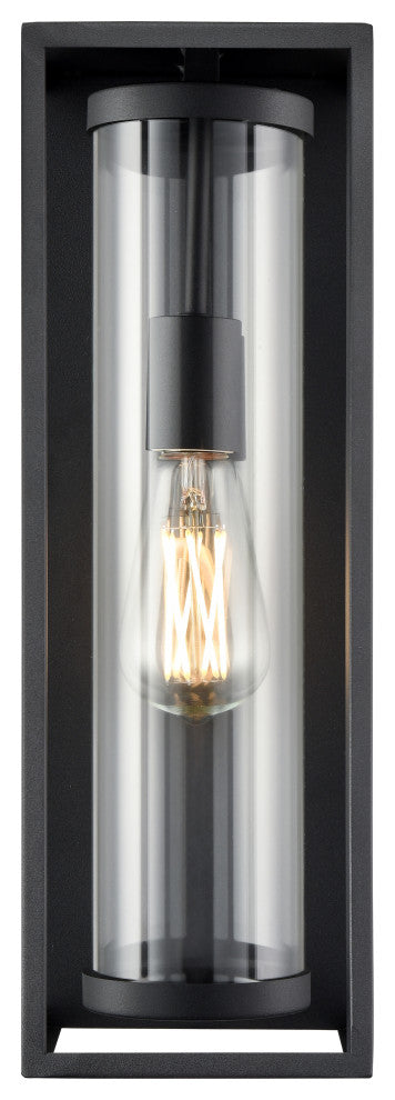 1 Light 5.5 in. Textured Black Outdoor