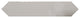 Italy Ceramic 2.5"x13" Subway Wall Tile, White, Case of 12.3 Sq Ft, Sample