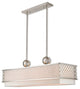 Livex Arabesque 9 Light 40" Linear Light, Brushed Nickel