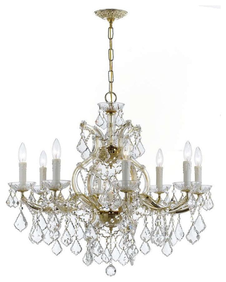 Crystorama Maria Theresa 9-Light Hand Cut Crystal Chandelier