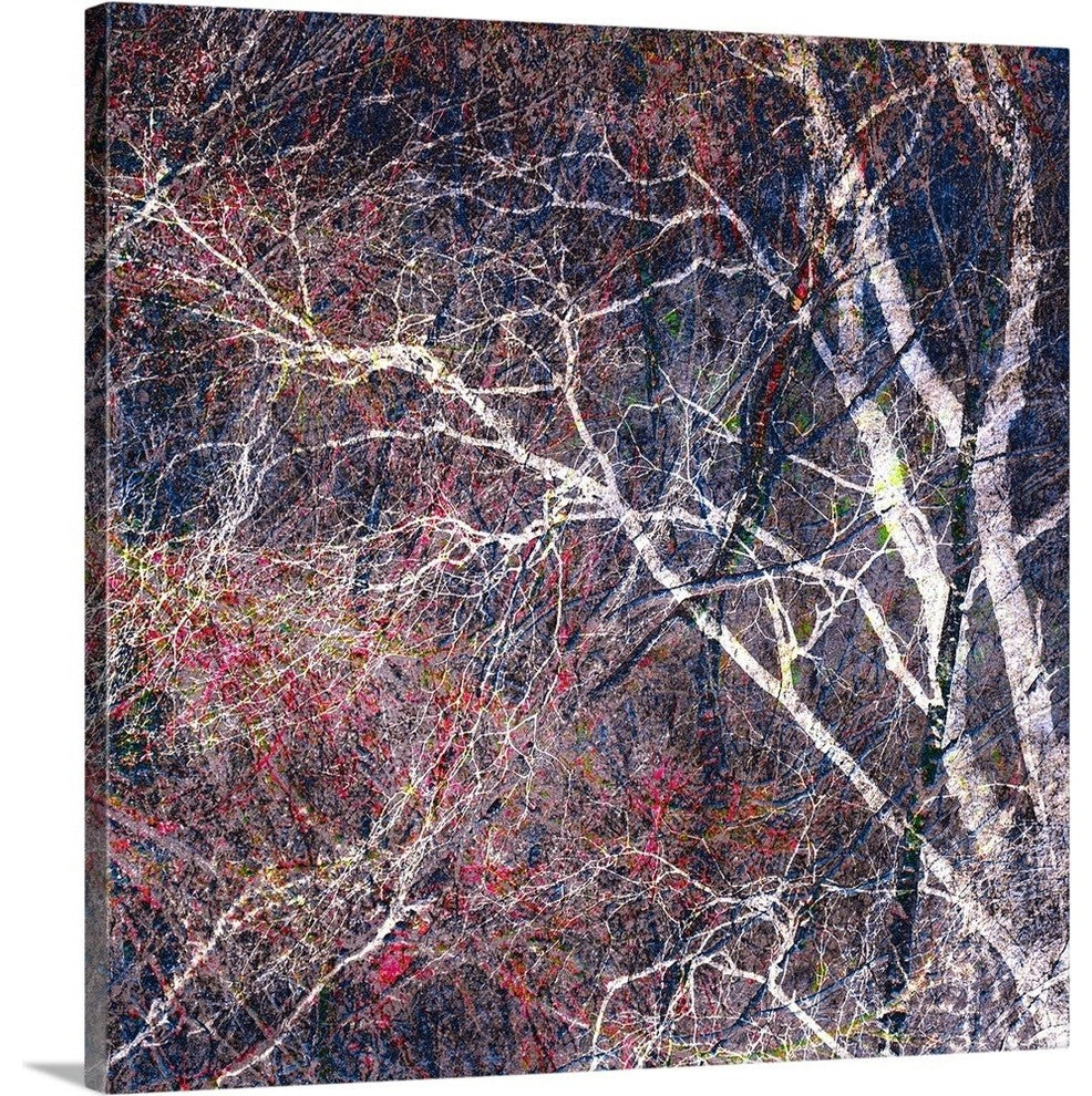 "Tracery I" Wrapped Canvas Art Print, 16"x16"x1.5"