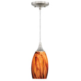 Milano Mini Pendant Smoky Fire Glass