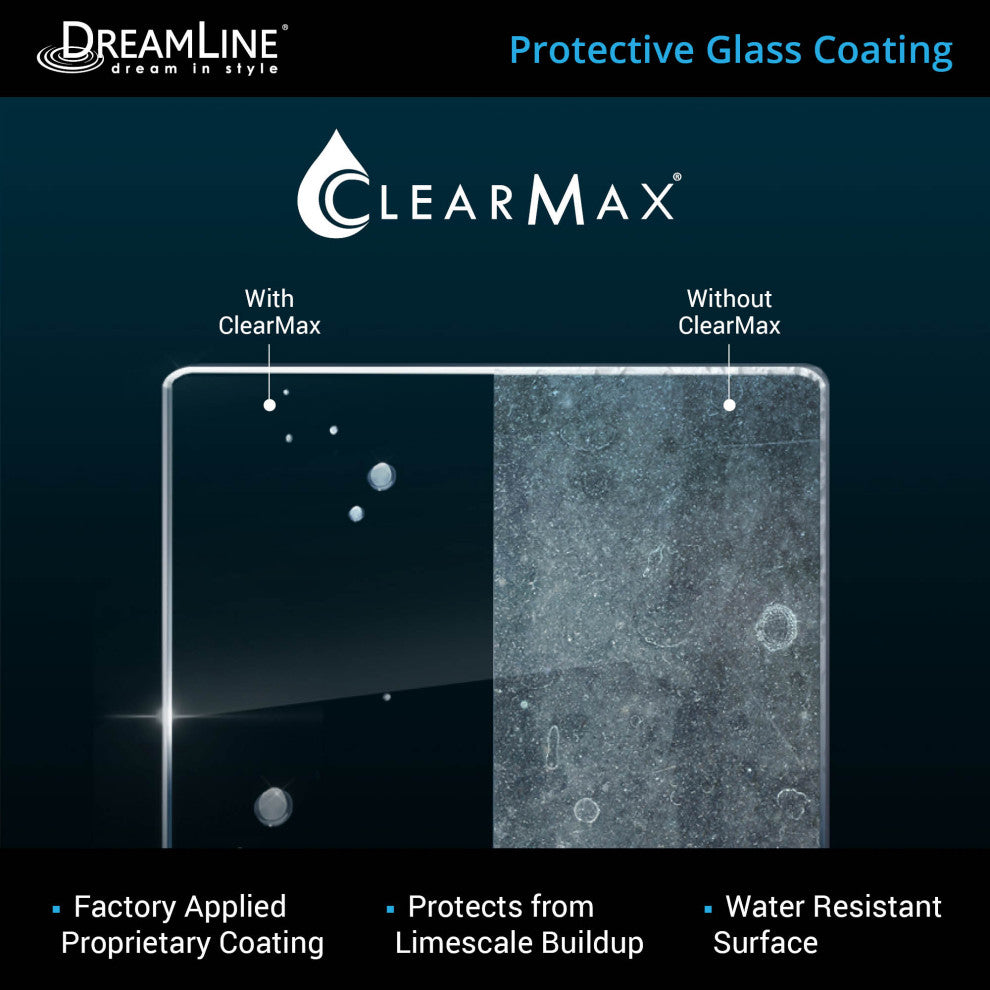 Dreamline Unidoor Min 48" To Max 49" Frameless Hinged Shower Door