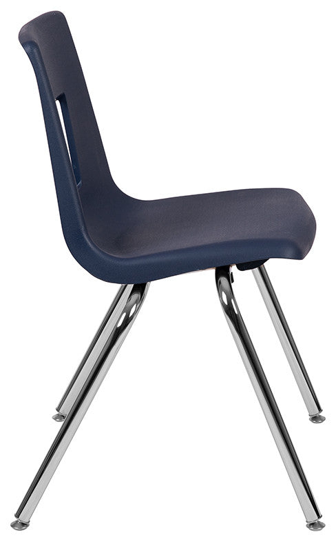 Advantage Student Stack School Chair, 18", Navy
