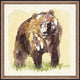 Oversized Grizzly, Giclee Reproduction Artwork