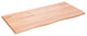 vidaXL Bathroom Countertop Live Edge Vanity Top Light Brown Treated Solid Wood