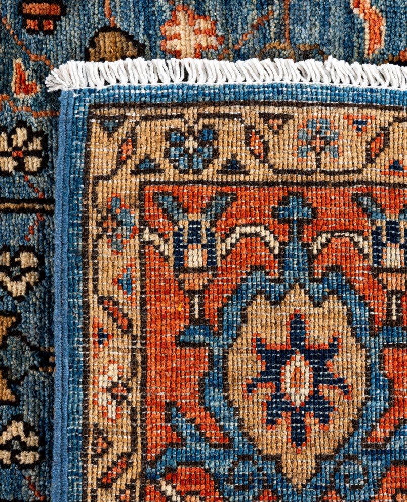 Serapi One-of-a-Kind Hand-Knotted Area Rug Light Blue, 6'0" x 9'3"