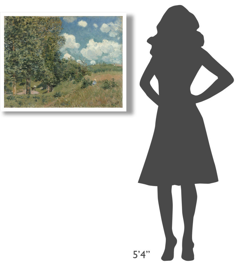 "The Road from Versailles to Saint-Germain" Print by Alfred Sisley, 34"x26"