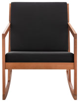 Safavieh Outdoor Vernon Rocking Chair Natural/Black