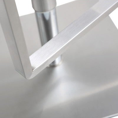 Seville Grey Stainless Adjustable Barstool - Grey