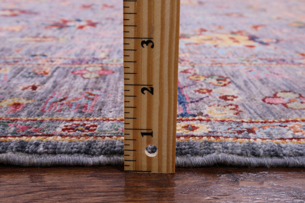 5' 1" X 6' 8" Hand Knotted Persian Tabriz Wool Rug Q7565