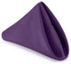 1 Dozen 17" Cloth Dinner Table Napkins for Weddings - Polyester Fabric Purple
