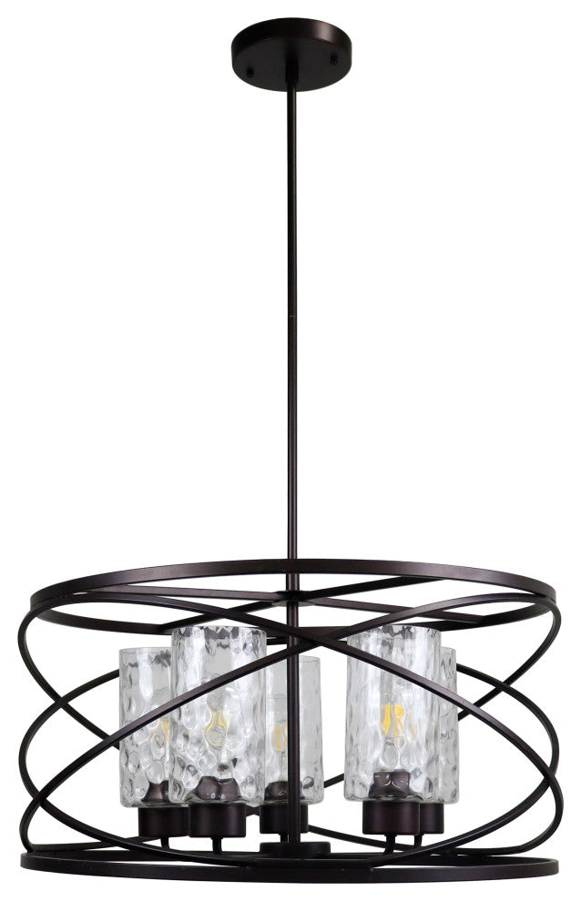 CHLOE Lighting CH6D804RB23-DP5 IRONCLAD Industrial-Style 5 Light Large Pendant