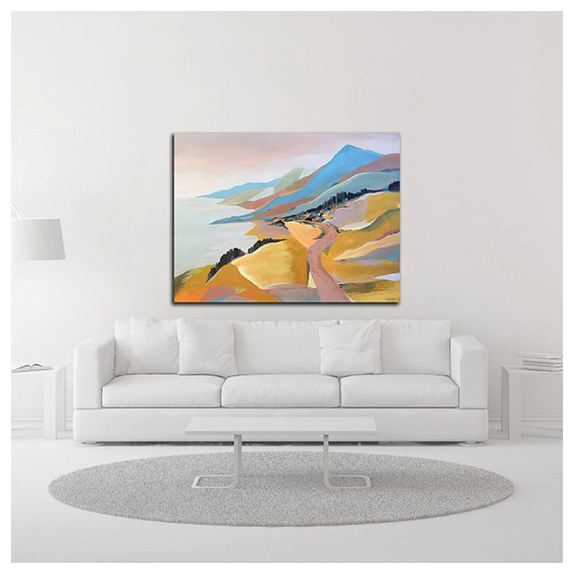 "Monterey to The Sea" by Pete Oswald, Print on Canvas, 32"x24"