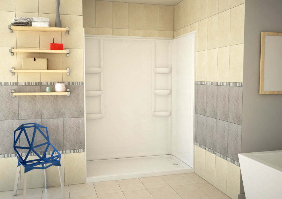ANZZI Vasu 60"x36"x74" DIY Friendly Alcove Shower Surround, White