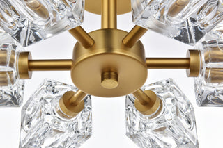 14" Flush Mount, Satin Gold