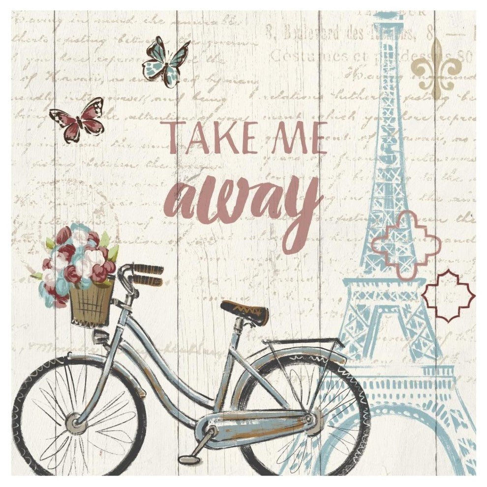 "Paris Tour III" Digital Paper Print by Janelle Penner, 42"x42"
