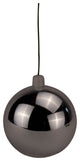 80Mm 3" Shiny Silver Ball Ornament With Wire And Uv Coating