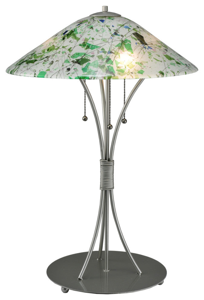 28"H Metro Fusion Times Square Glass Table Lamp