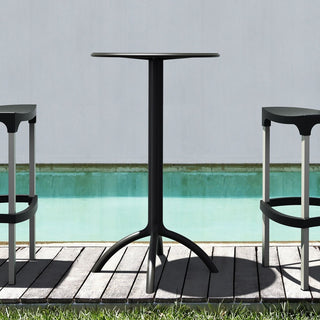 Compamia Octopus Round Bar Table, Black