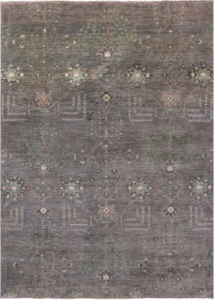 5' 7" X 7' 6" Persian Gabbeh Hand Knotted Wool Rug Q10206