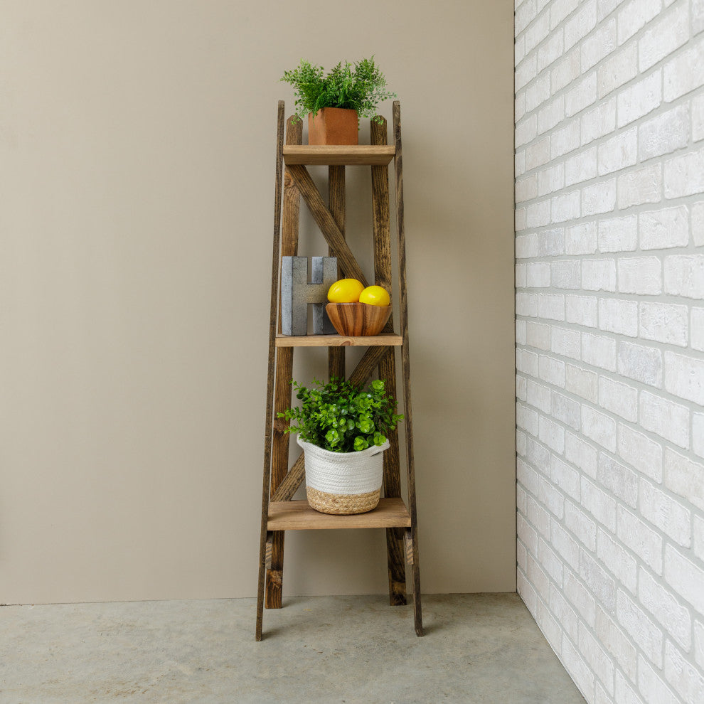 Tulip Reclaimed Finish 3 Tiered Shelf