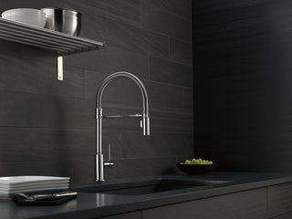 Delta Trinsic Pull-Down Spring Spout Kitchen Faucet, Touch2O Technology, Chrome