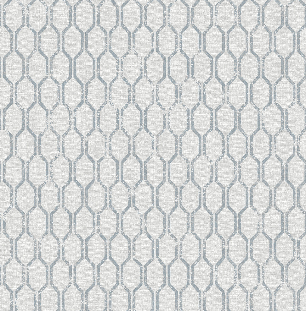 Elodie Light Gray Geometric Wallpaper, Bolt