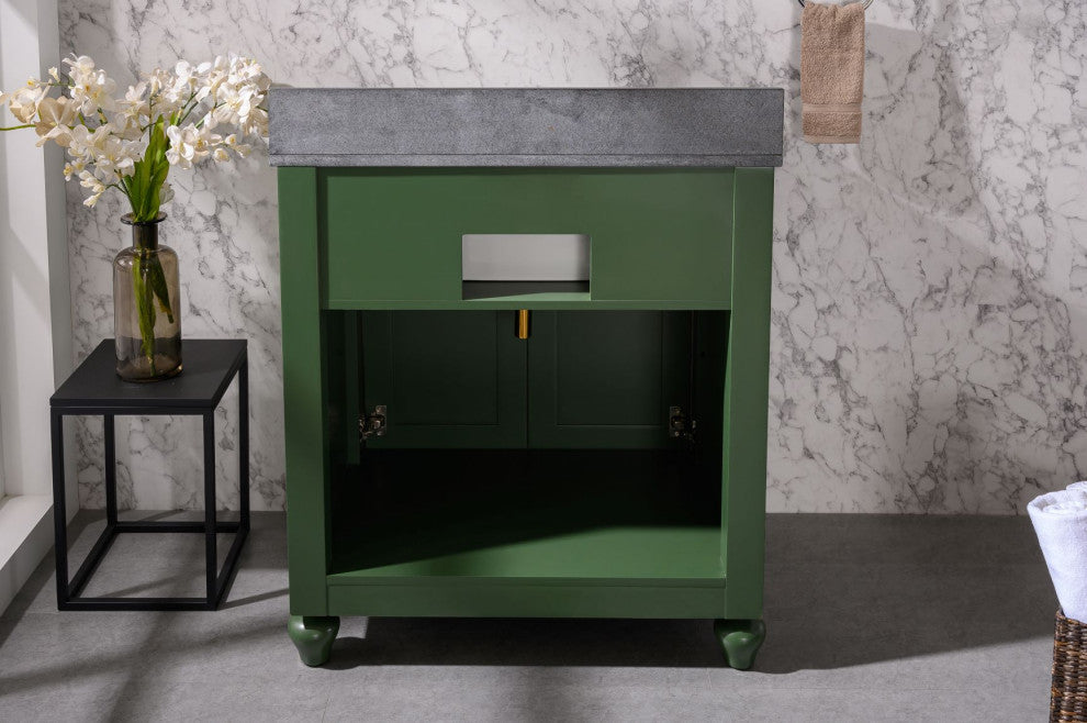 30" Vogue Green Sink Vanity Without Faucet