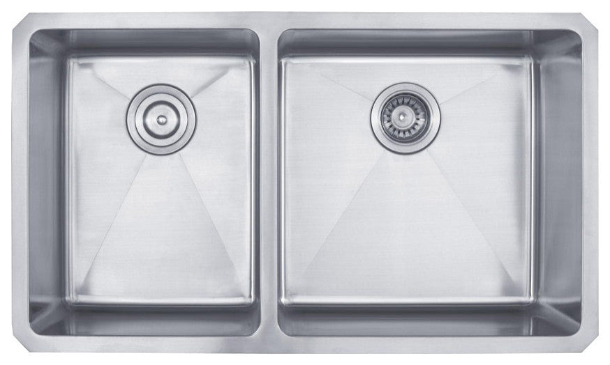 Kraus KHU104-33 33 inch Undermount Double Bowl Stainless Steel Kitchen Sink