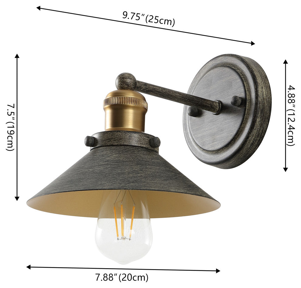 July 1-Light Industrial Farmhouse Metal Vanity Light