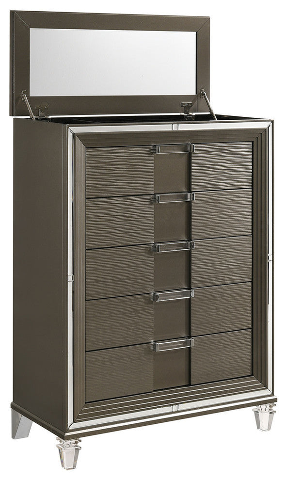 Charlotte 5-Drawer Flip-Top Chest