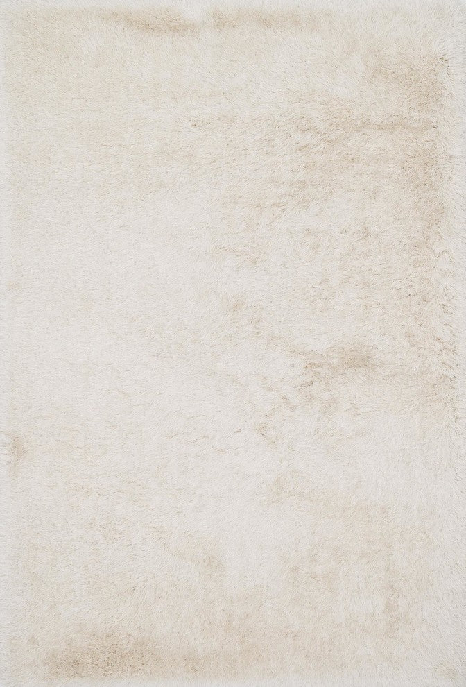 Loloi Orian Shag Collection Rug, Ivory, 5'x7'6"