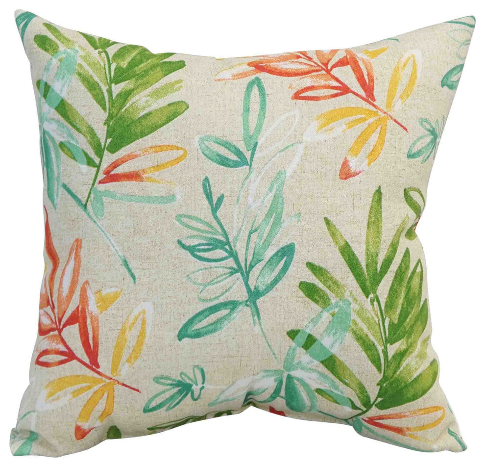 17" Square Polyester Outdoor Throw Pillows, Set of 4, Menillo Opal