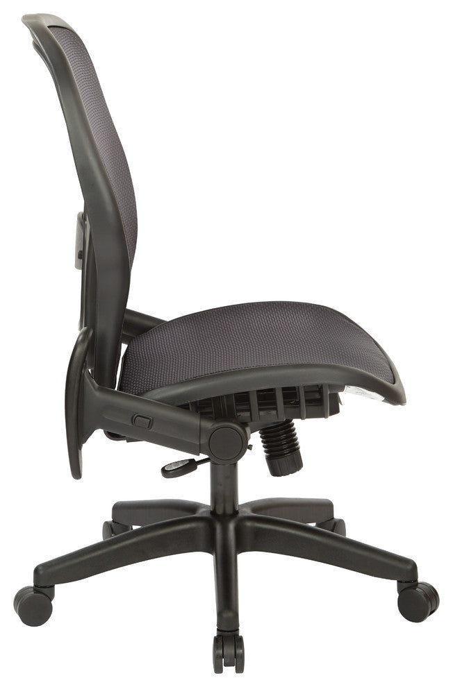 Air Grid Back and Seat Managers Chair, Black