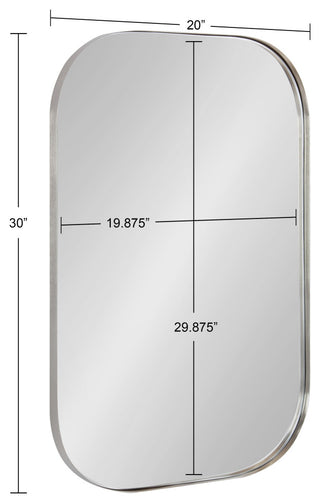 Rollo Decorative Framed Wall Mirror, Silver 20x30