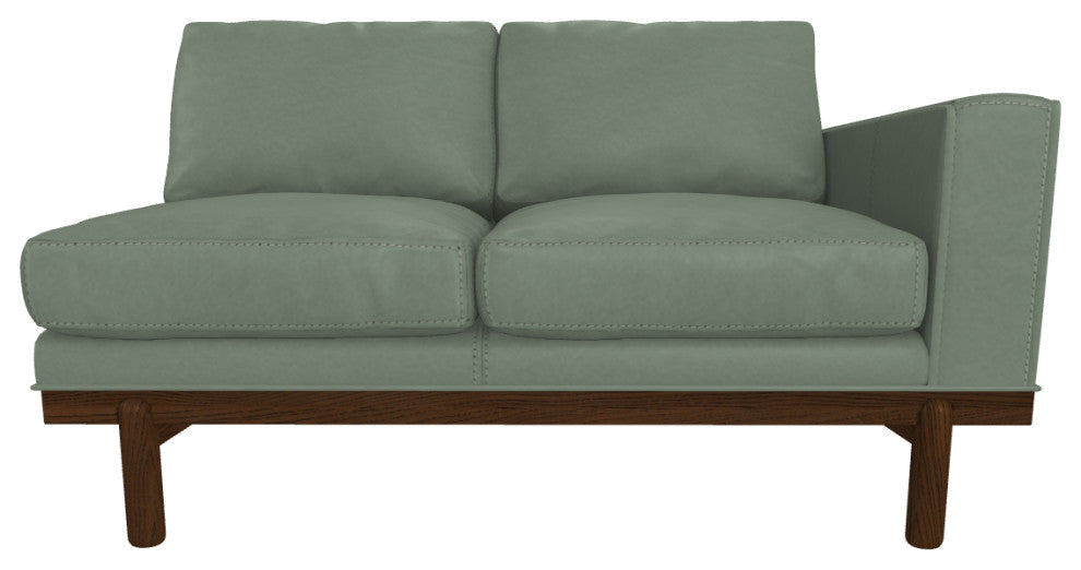 Cantor Right Arm Leather Sofa, Finish: Pumpernickel, Leather: Juniper