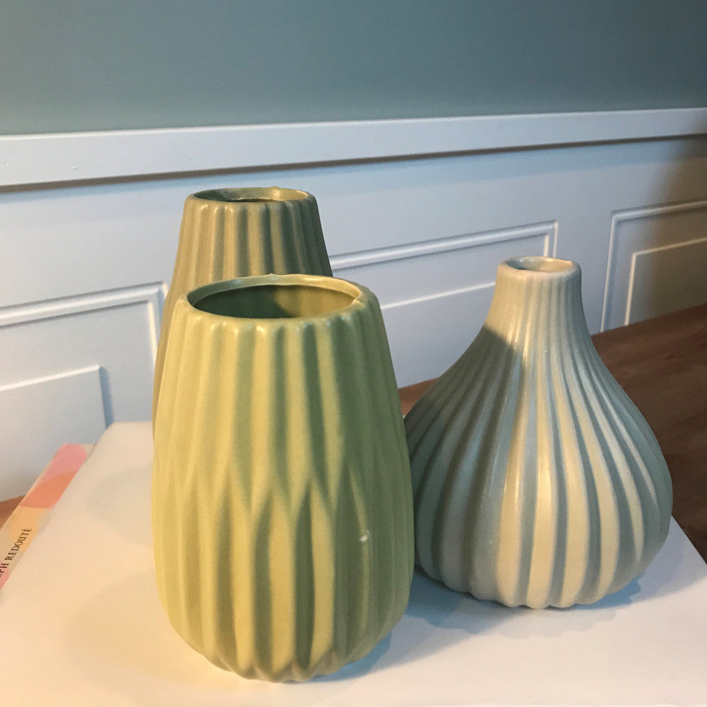 Pale Green Vase Set